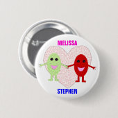 True Love Couples Anpassbare Schaltfläche Button (Vorne & Hinten)