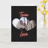 True Love Custom Foto Valentine Karte (Gelbe Blume)
