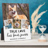 True Love Dog Lover Personalisiert 4 Fotolage Fotoplatte (Seite)