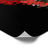 True Love Eternity Skull Couple Poster (Ecke)