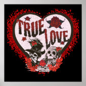 True Love Eternity Skull Couple Poster (Vorne)