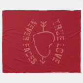 True Love Fleece Blanket (Vorderseite (Horizontal))
