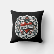 True Love Heart Tattoo Sticker Style Artistic