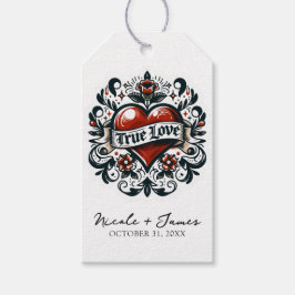 True Love Heart Tattoo Sticker Wedding Geschenkanhänger