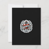 True Love Heart Tattoo Sticker Wedding RSVP Einladung (Rückseite)