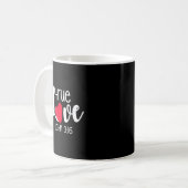 True Love John 3_16 Religious Valentine's Day Chri Kaffeetasse (Vorderseite Links)