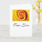 True Love. Karte (Gelbe Blume)