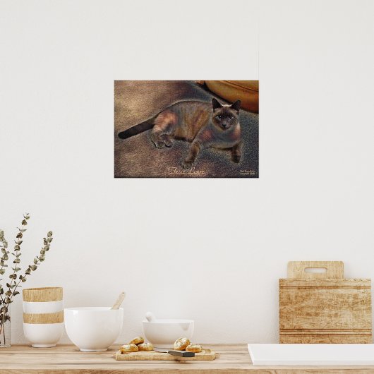 TRUE LOVE Kitty Art Poster (Küche)
