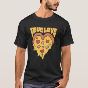 True Love Pepperoni Pizza Herbst Italienische Pizz T-Shirt