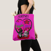 True Love Pink Skull Couple Custom Tasche (Von Nahem)