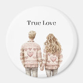 True Love Pink Sweethearts Magnet (Vorne)