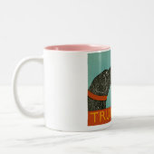 True Love-Pink Tasse-Stephen Huneck Zweifarbige Tasse (Links)