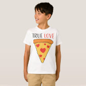 True Love Pizza Girls Boys Kinder T-Shirt (Vorne ganz)