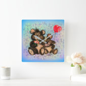 True Love Quadratische Wanduhr (Zuhause)