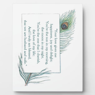 True Love Quote Husband Ehefrau Wedding Plaque Fotoplatte