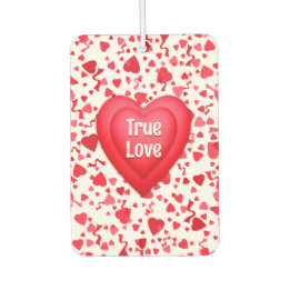 True Love Red Confetti Personalisiert Autolufterfrischer