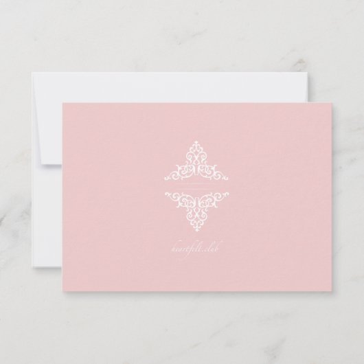 True Love Response Card Einladung (Rückseite)