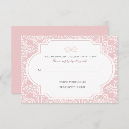 True Love Response Card Einladung (Vorne/Hinten)