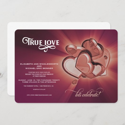 True Love Rose Ankündigung (Vorne/Hinten)