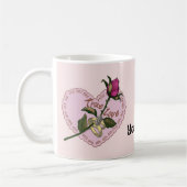True Love Rose Hochzeit Tasse (Links)