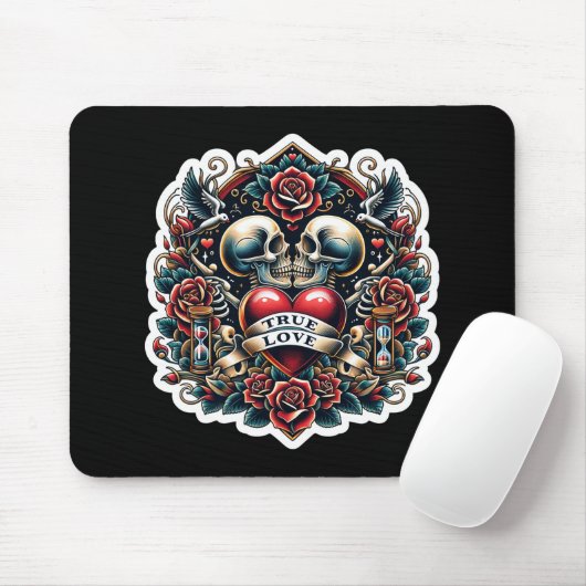 True Love Skeletts Ristorante da Enzo Mousepad (Mit Mouse)