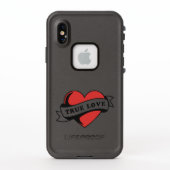 True Love Tattoo Heart | Klassisches Romandesign (Rückseite)