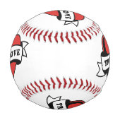 True Love Tattoo Heart | Klassisches Romandesign Baseball (Rückseite)