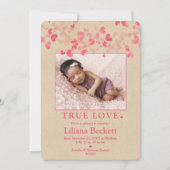 "True Love" Valentine Foto Ankündigung (Vorderseite)