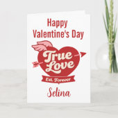 True Love - Valentine's Day Karte (Vorderseite)