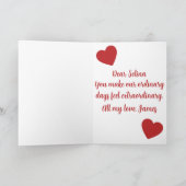 True Love - Valentine's Day  Karte (Innenseite)