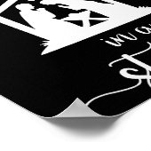 True Love Was Born In A Stable Nativity Christmas  Poster (Ecke)