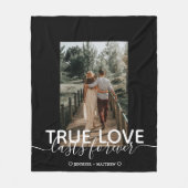 True Love Wedding Couple Foto Fleece Blanket (Vorderseite)