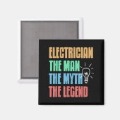 True Master Power Icon Spaß Legend Electrical Magnet (Vorderseite/Rückseite)