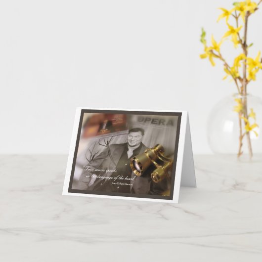 True-Musiknote-Karte Karte (Gelbe Blume)