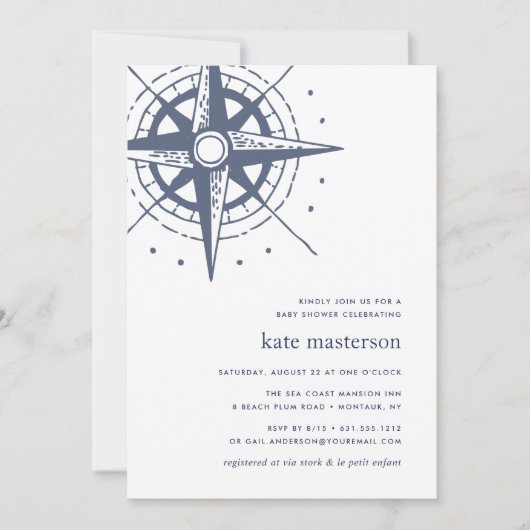 True North | Einladung zur Kinderdusche (Vorderseite)