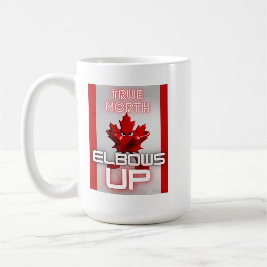 True North - Elbows Up-Tasse Kaffeetasse (Links)