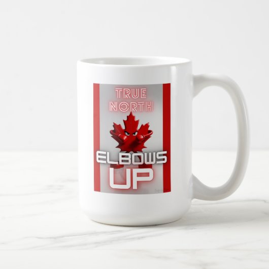 True North - Elbows Up-Tasse Kaffeetasse (Rechts)