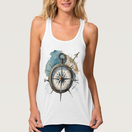 True North Guided by Direction Compass of the Soul Tank Top (Vorderseite)
