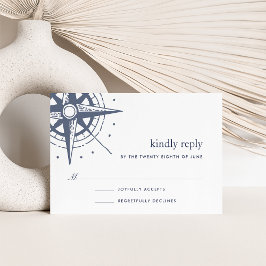 True North RSVP Card Karte