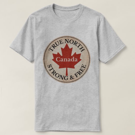 True North Strong und Free T-Shirt (Design vorne)