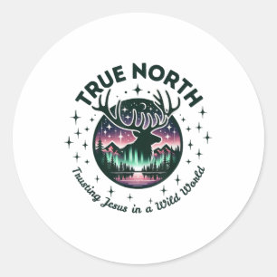 True-north Vbs 2025 Christlich Jesus vertrauend Wi Runder Aufkleber