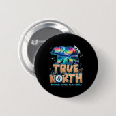 True North Vbs 2025 Jesus vertrauend Wilde christl Button (Vorne & Hinten)