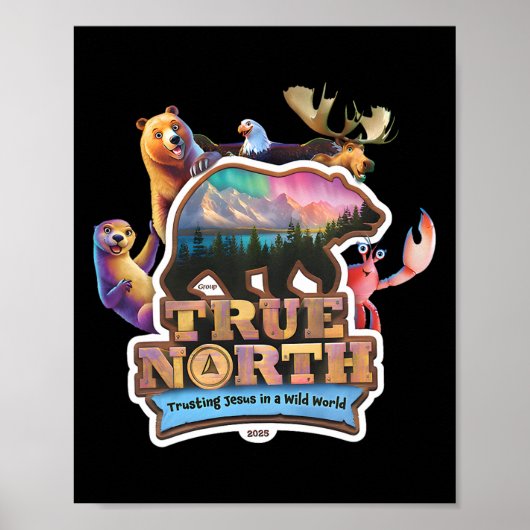 True North Vbs 2025 Jesus vertrauend Wilderness Ch Poster (Vorne)