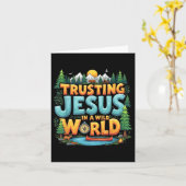 True North Vbs 2025 Trusting Jesus Camp Christlich Karte (Gelbe Blume)