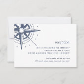 True North Wedeping Reception Enclosure Card Einladung (Vorderseite)