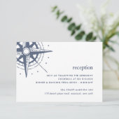 True North Wedeping Reception Enclosure Card Einladung (Stehend Vorderseite)