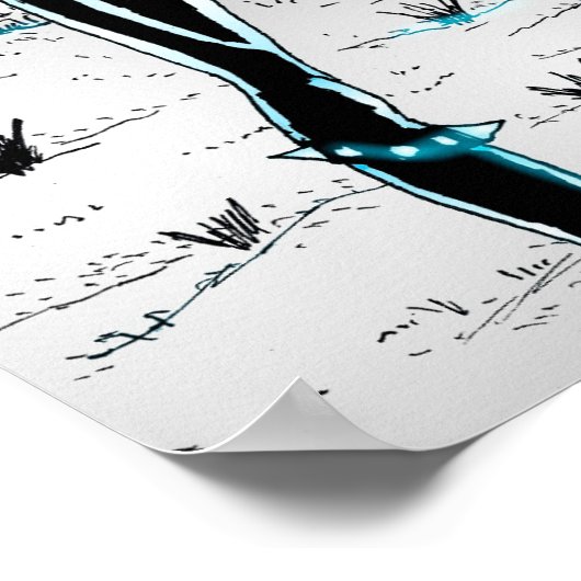 True Norwegisches Schwarzes Metall Poster (Ecke)