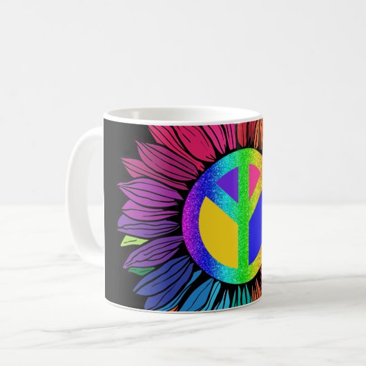 True PEACE Shines Bright Kaffeetasse (Vorderseite Links)