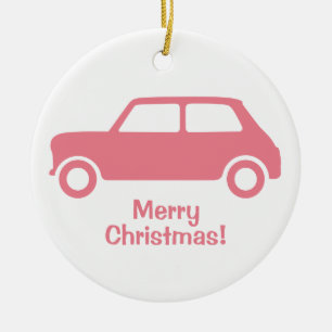 True Pink Mini Cooper Ornament - Personalisieren