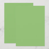 True Pistachio Green Feiertagskarte (Vorne/Hinten)